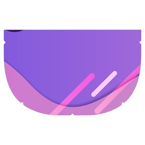 Hand Drawn Abstract Organic Shapes Background Make Up Case (Medium) from ArtsNow.com Side Right