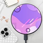 Hand Drawn Abstract Organic Shapes Background Wireless Fast Charger(Black)