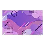Hand Drawn Abstract Organic Shapes Background Banner and Sign 5  x 3 
