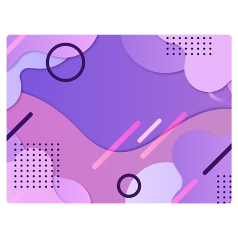 Hand Drawn Abstract Organic Shapes Background Two Sides Premium Plush Fleece Blanket (Extra Small) from ArtsNow.com 40 x30  Blanket Front