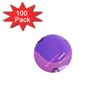 Colorful Labstract Wallpaper Theme 1  Mini Magnets (100 pack) 