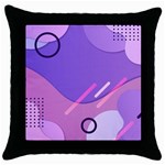 Colorful Labstract Wallpaper Theme Throw Pillow Case (Black)