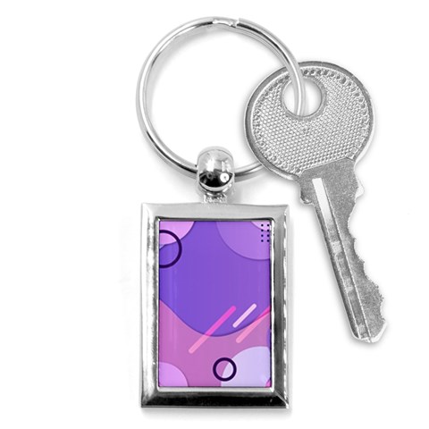 Colorful Labstract Wallpaper Theme Key Chain (Rectangle) from ArtsNow.com Front