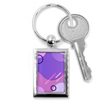 Colorful Labstract Wallpaper Theme Key Chain (Rectangle)