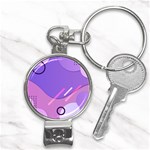 Colorful Labstract Wallpaper Theme Nail Clippers Key Chain
