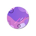 Colorful Labstract Wallpaper Theme Magnet 3  (Round)