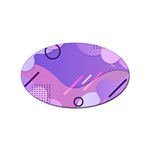 Colorful Labstract Wallpaper Theme Sticker Oval (10 pack)