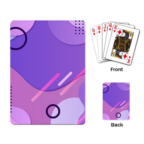 Colorful Labstract Wallpaper Theme Playing Cards Single Design (Rectangle) from ArtsNow.com Back