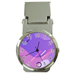 Colorful Labstract Wallpaper Theme Money Clip Watches