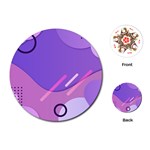 Colorful Labstract Wallpaper Theme Playing Cards Single Design (Round)
