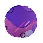 Colorful Labstract Wallpaper Theme Standard 15  Premium Round Cushions