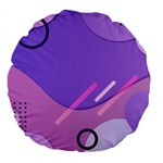 Colorful Labstract Wallpaper Theme Large 18  Premium Round Cushions