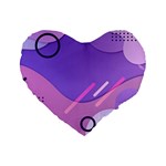 Colorful Labstract Wallpaper Theme Standard 16  Premium Heart Shape Cushions