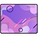 Colorful Labstract Wallpaper Theme Two Sides Fleece Blanket (Medium)