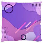Colorful Labstract Wallpaper Theme Large Premium Plush Fleece Cushion Case (One Side)