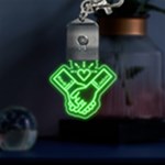 Hold Hands Graphic LED Key Chain