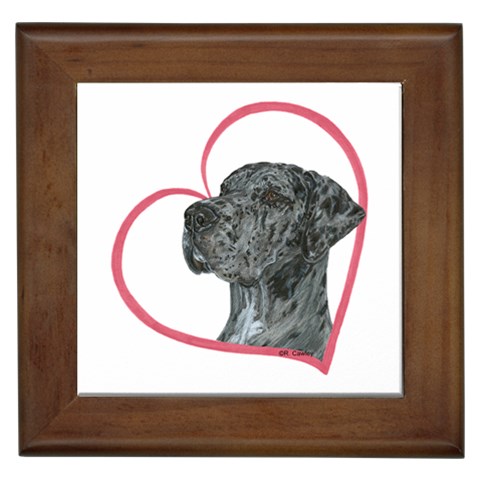 NMrl Heartline Framed Tile from ArtsNow.com Front