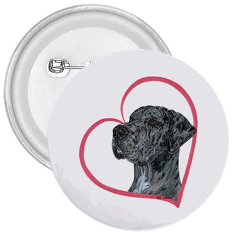 NMrl Heartline 3  Button from ArtsNow.com Front