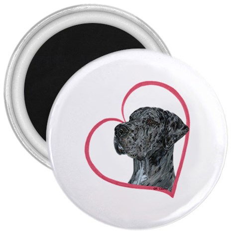 NMrl Heartline 3  Magnet from ArtsNow.com Front