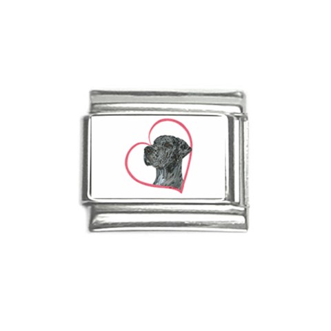 NMrl Heartline Italian Charm (9mm) from ArtsNow.com Front