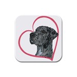 NMrl Heartline Rubber Square Coaster (4 pack)