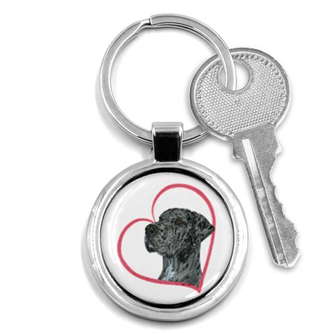 NMrl Heartline Key Chain (Round) from ArtsNow.com Front