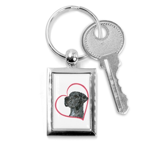 NMrl Heartline Key Chain (Rectangle) from ArtsNow.com Front