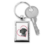 NMrl Heartline Key Chain (Rectangle)