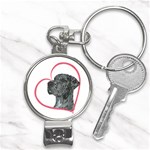 NMrl Heartline Nail Clippers Key Chain