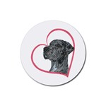 NMrl Heartline Rubber Coaster (Round)