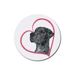 NMrl Heartline Rubber Round Coaster (4 pack)