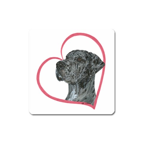 NMrl Heartline Magnet (Square) from ArtsNow.com Front