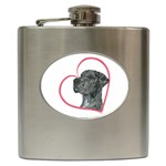 NMrl Heartline Hip Flask (6 oz)