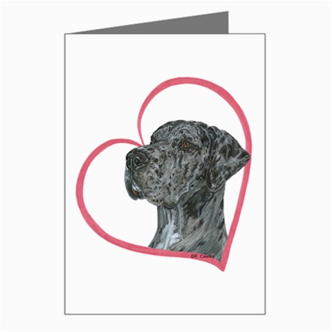 NMrl Heartline Greeting Card from ArtsNow.com Left