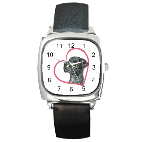 NMrl Heartline Square Metal Watch from ArtsNow.com Front