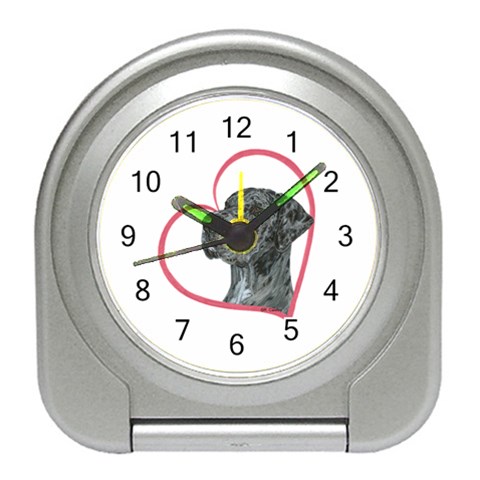 NMrl Heartline Travel Alarm Clock from ArtsNow.com Front
