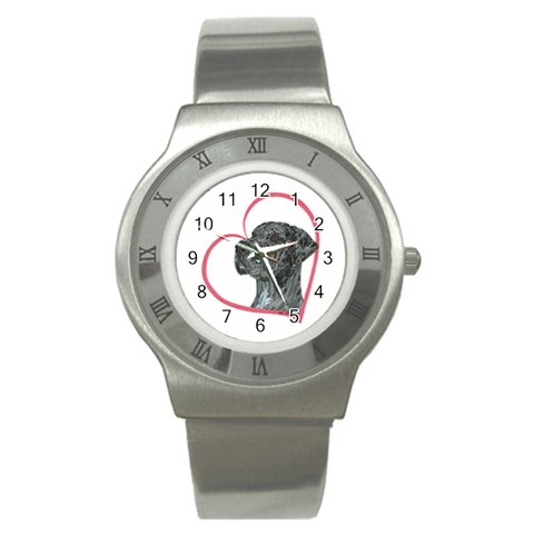 NMrl Heartline Stainless Steel Watch from ArtsNow.com Front