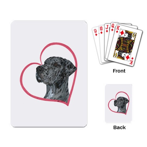 NMrl Heartline Playing Cards Single Design from ArtsNow.com Back