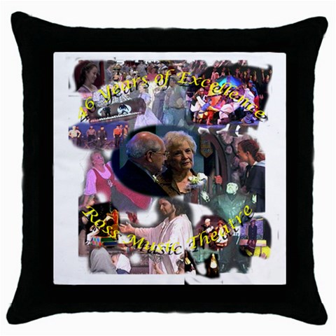 dads46years Throw Pillow Case (Black) from ArtsNow.com Front
