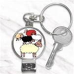 Sheep Nail Clippers Key Chain