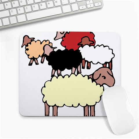 Sheep Large Mousepad from ArtsNow.com Front