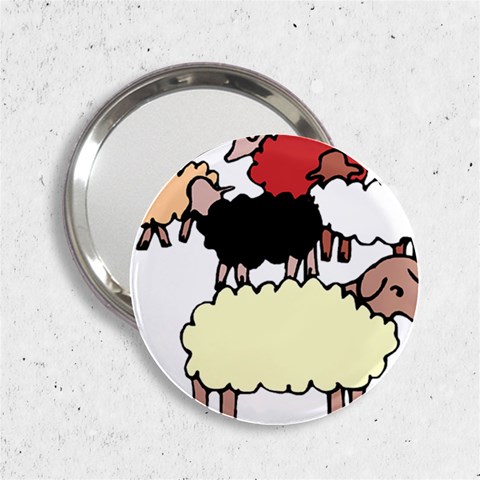 Sheep 2.25  Handbag Mirror from ArtsNow.com Front
