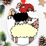 Sheep Ornament (Oval)