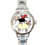 Sheep Round Italian Charm Watch