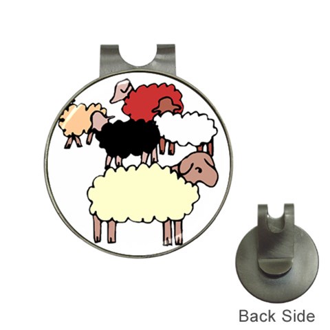 Sheep Golf Ball Marker Hat Clip from ArtsNow.com Front