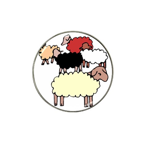 Sheep Hat Clip Ball Marker (4 pack) from ArtsNow.com Front