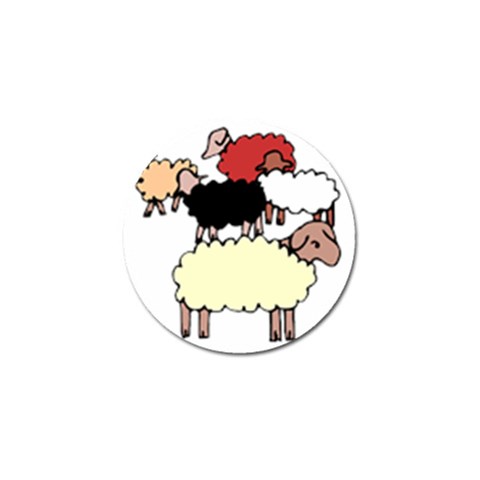 Sheep Golf Ball Marker (4 pack) from ArtsNow.com Front