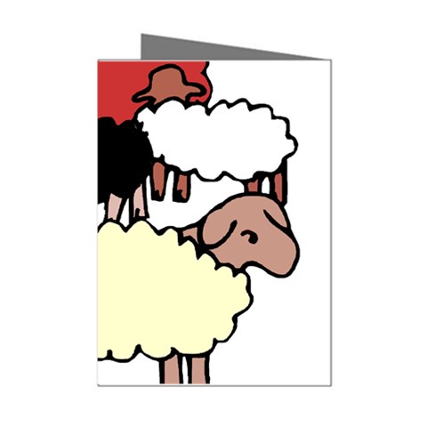 Sheep Mini Greeting Cards (Pkg of 8) from ArtsNow.com Left