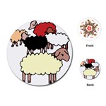 Sheep Playing Cards (Round)