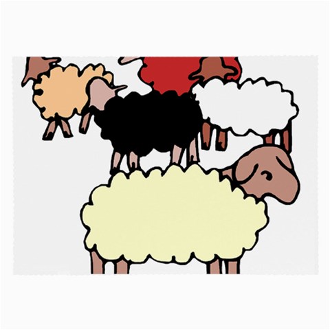 Sheep Glasses Cloth (Large) from ArtsNow.com Front
